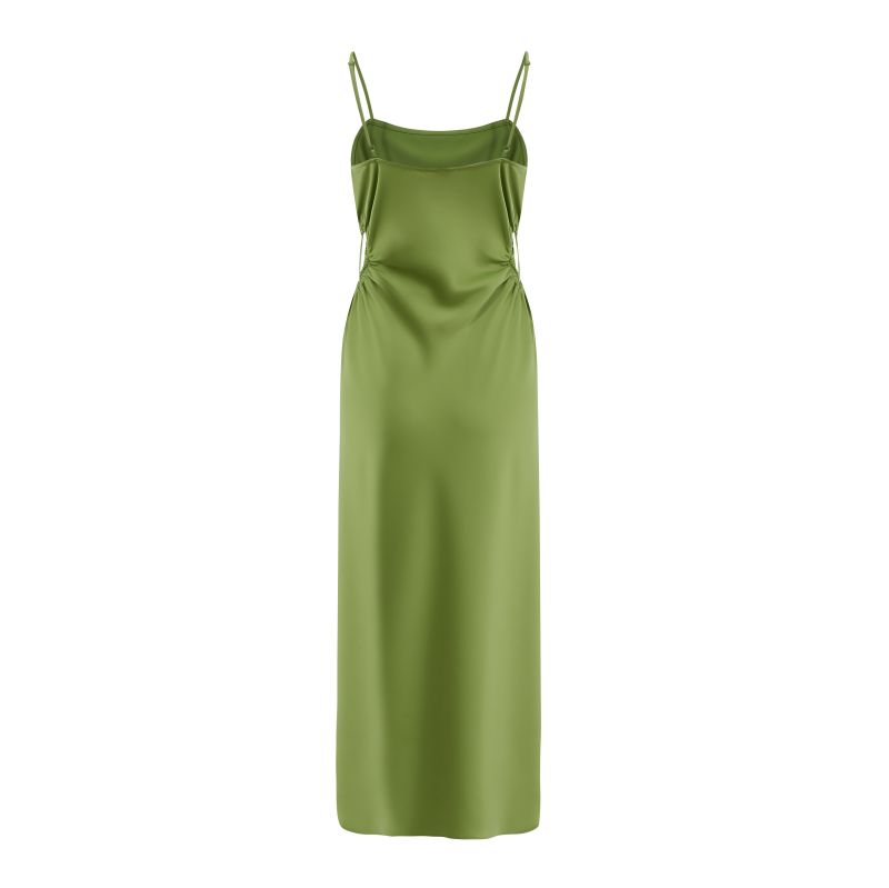 Green high-grade suspender dress